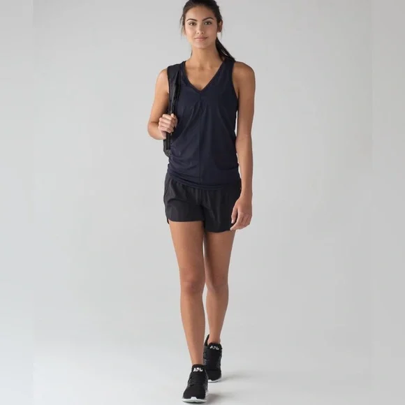 LululemonTracker Short V 4” Black - Picture 2 of 7